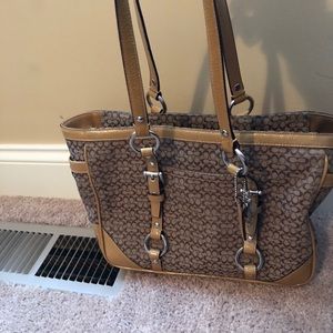 Coach fabric shoulder bag
